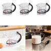 4-in-1 Verstellbarer Messbecher - Multifunktionaler Messbecher mit verstellbarem Boden und Schaber-Dichtboden, Platz-S