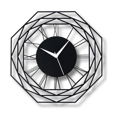 Ceas de Perete pentru Casă, Birou, Living, Dormitor, Cameră Copii și Bucătărie (35 x 35 cm) | Decor Elegant și Modern pentru Casă | Culoare Neagră (Baterie inclusă)