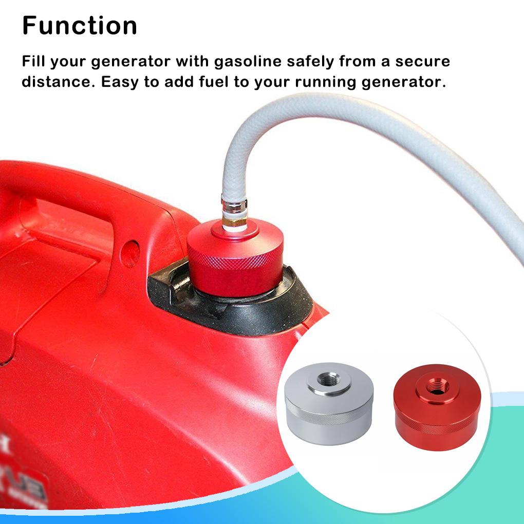 Extended Run Fuel Cap Vehicle Fitting Generator Cover Hose Refueling Tool Exterior Replacement for EU1000i EU2000i