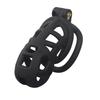 Inexpensive Male Chastity Cage Set 6 Sizes with Lock and 4 Rings Resin Lightweight Breathable Comfortable Design for Men