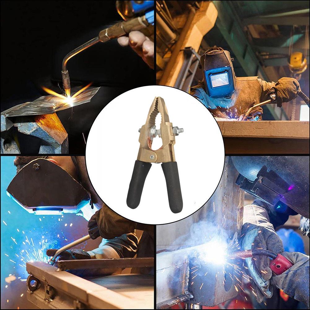 Earth Wire Clamp 600A A-Shape Brass Welding Pliers for Secure Grounding in Shipyard Steel and Auto Fabrication