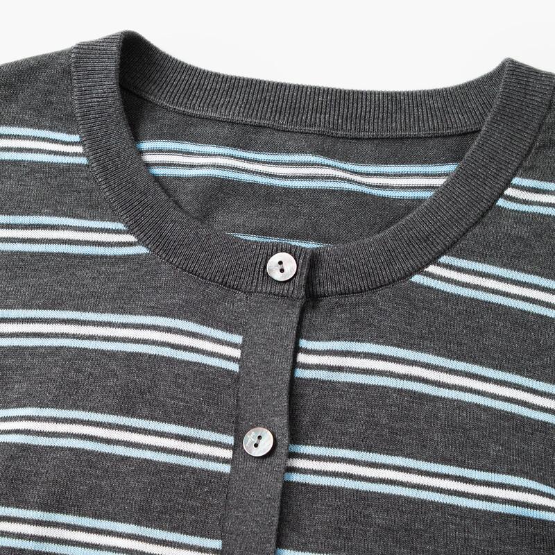 Eifini Women's Striped Knit Cardigan 1G8132091