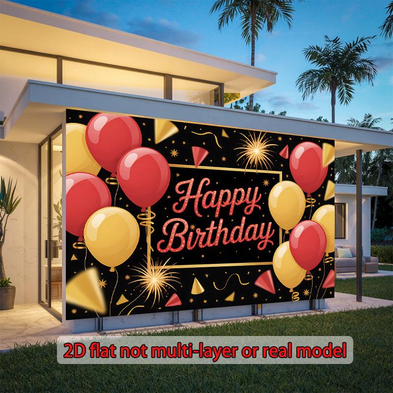 2D plane balloon birthday celebration background fabric home decoration room decoration polyester fiber