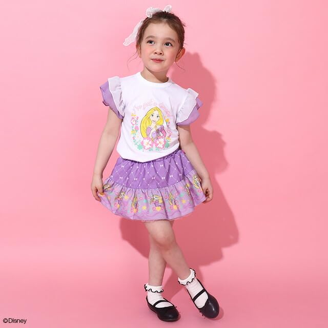 Disney Princess Voluminous Skirt 9692K with Inner Pants Clothing Baby Kids Girls Cosplay Costume 110cm Rapunzel [BABYDOLL] Children's