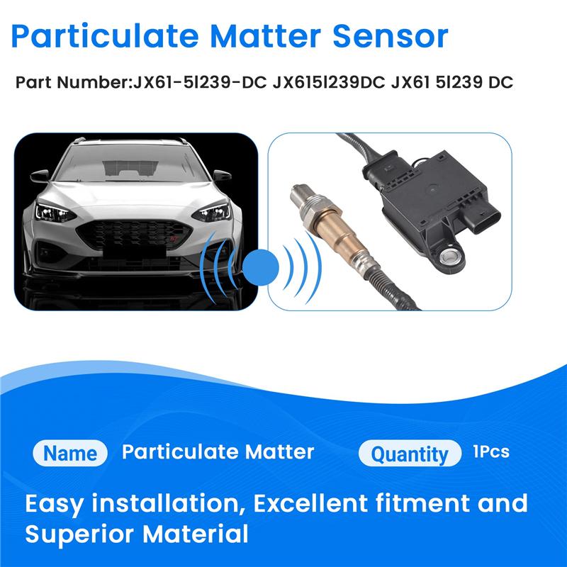 A33K-Датчик твердых частиц PM-сенсор JX61-5L239-DC Для Ford Focus Mk4 1.5 Tdci Jx615l239dc JX61 5L239 DC чёрный