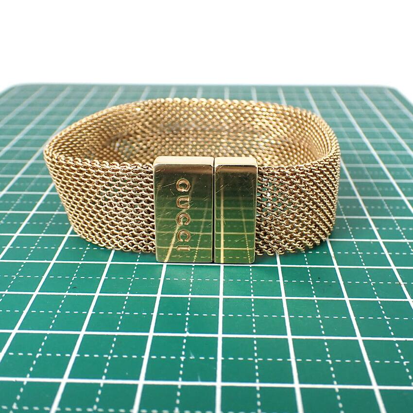 [Pre-owned] GUCCI Mesh Bracelet/j19-37