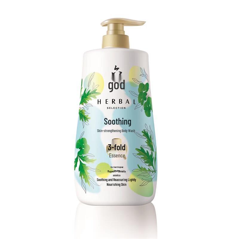 Liùshén Mugwort & Centella Soothing Shower Gel