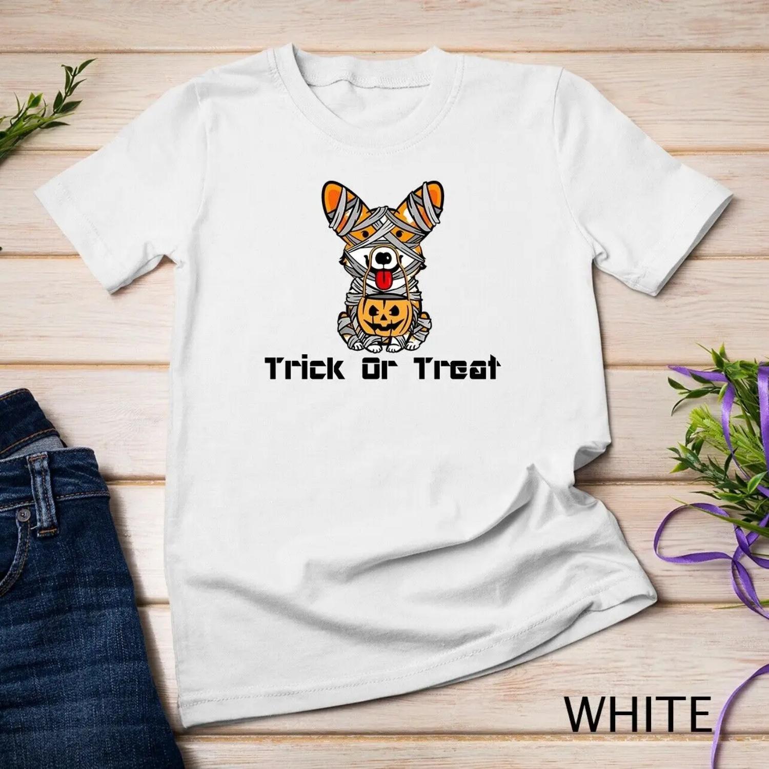 Cool Halloween Costume Welsh Corgi Mummy Dog Lover T Shirt XXXXXL белый