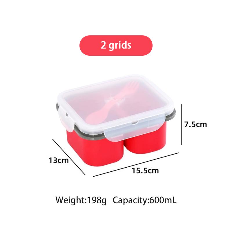 

Multi Grid Soup Jelly Box Fruit Food Crisper Retain Freshness Silicone Rubber Complementary Food Freeze Storage Microwave Oven