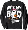 Shes My Boo Matching Couple Funny Halloween Costume Unisex Crewneck Sweatshirt