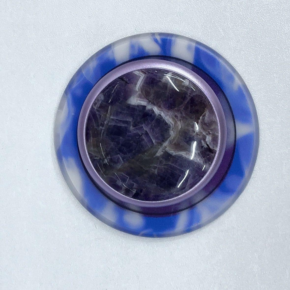 Universal Strong Magnetic Retractable Phone Holder with Crystal Aluminum Alloy Bracket