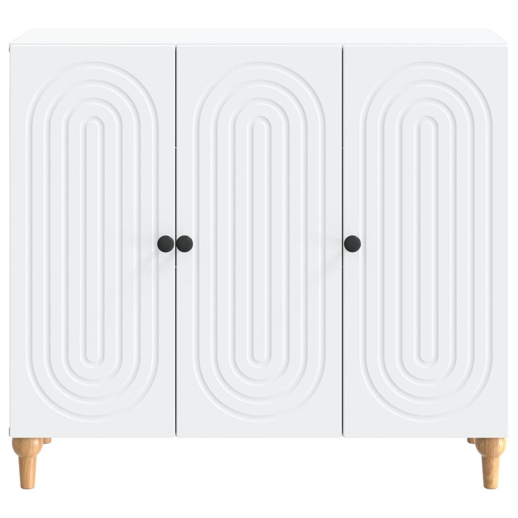 Sideboard White 89 x 34.5 x 80 cm Particle Board