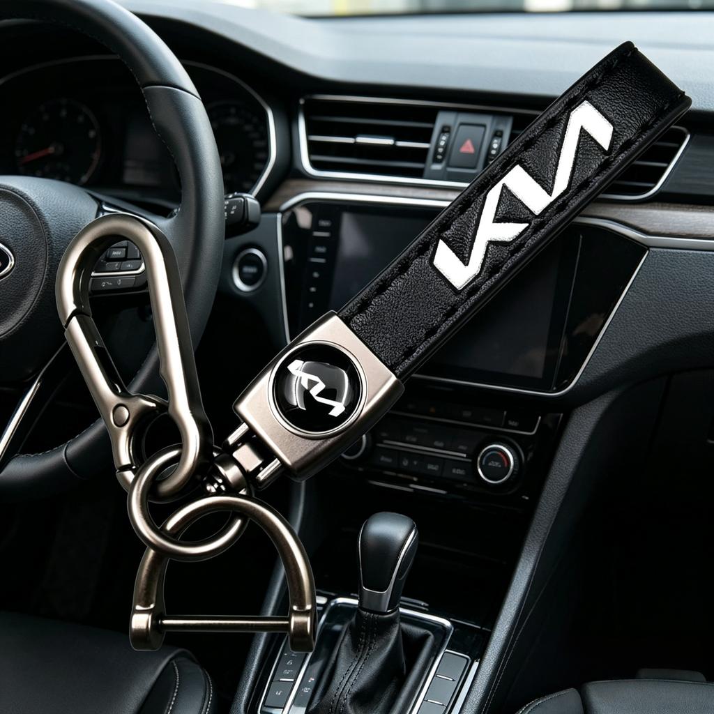 ZBAX1 Men Womens Luxury Leather Keychain Retro Keychain with Car Logo for Kia Rio Soul Seltos Forte K5 K3 Niro Sorento Stinger Sportag