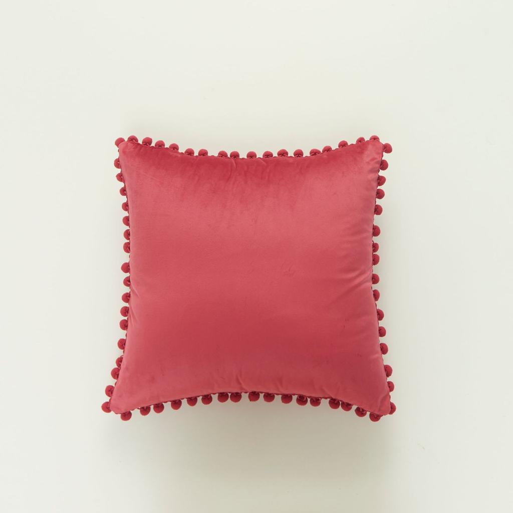 Modern Minimalist Living Room Dutch Velvet Cushion Cover with Large Ball Edge INS Nordic Style Pillow Cover Without Core