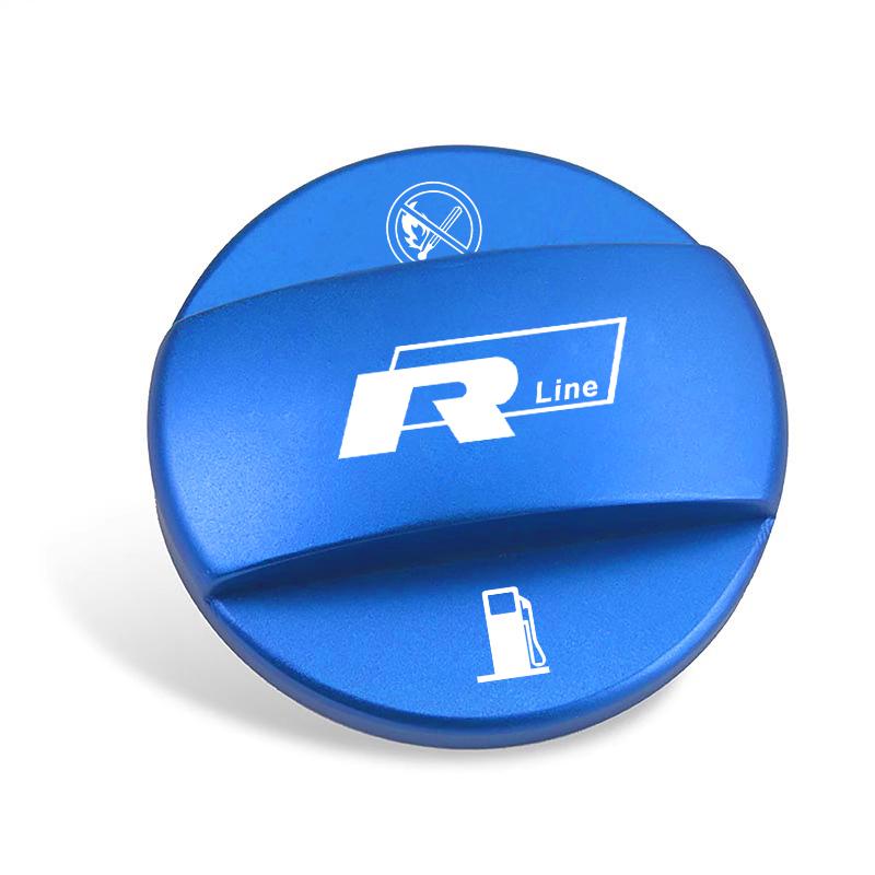 Car Fuel Cap Aluminum Alloy Oil Box Lid Petrol Tank Cover Tire Valve For VW GTI Polo Golf MK6 Passat Tiguan T-ROC Arteon Jetta.