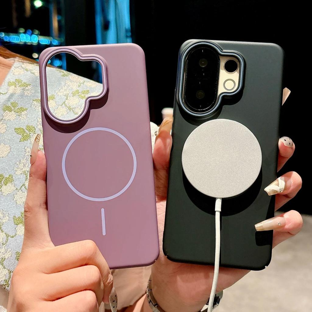 Luxe Mat Hard PC Magnetische Case Voor VIVO X200 X100 X90 S30 S20 S19 IQOO 13 12 Pro Mini Ultra Voor Magsafe . Ultra Dunne Cover