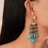 Bohemia Style Bohemian Turquoise Earrings Turquoise Earrings Pendant  Women