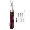 MNWMNW Leatherworking Leatherworking Adjustable Stitching Wooden and Metal Portable for Leatherworking Tools, Multi-Stitching Tools, Tool, Constructio