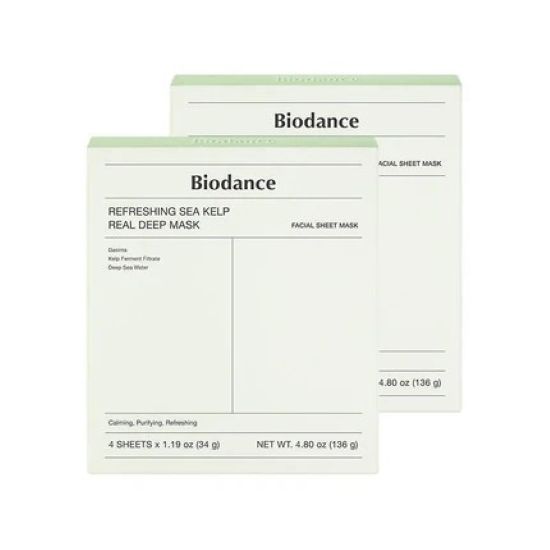 

[Biodance] Освежающая маска с морскими водорослями Real Deep 34 г*4 шт. 8EA