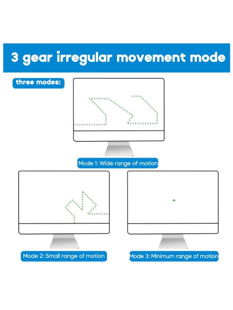 USB Mouse Jiggler Tiny Undetectable USB Mouse Mover 3 Speeds Mouse Movement Simulator Plug-Play