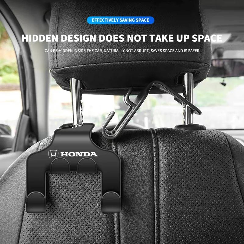 1/2pcs Double Head Hooks Car Rear Seat Headrest Hanger Hook For Honda Civci FIT CRV Accord Jazz HRV Dio Stepwgn Prelude Odyssey aja256
