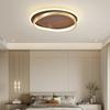Modern LED Ceiling Light Walnut Color Chandelier For Bedroom Living Dining Room Aisle Home Decor Indoor Lighting Fixture Luster