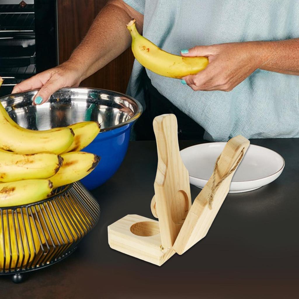 Plantain Press Wooden Fried Banana Smasher Banana Masher Kitchen Tool For Home Camping Party Buffet Cooking Grill Fried Plantain