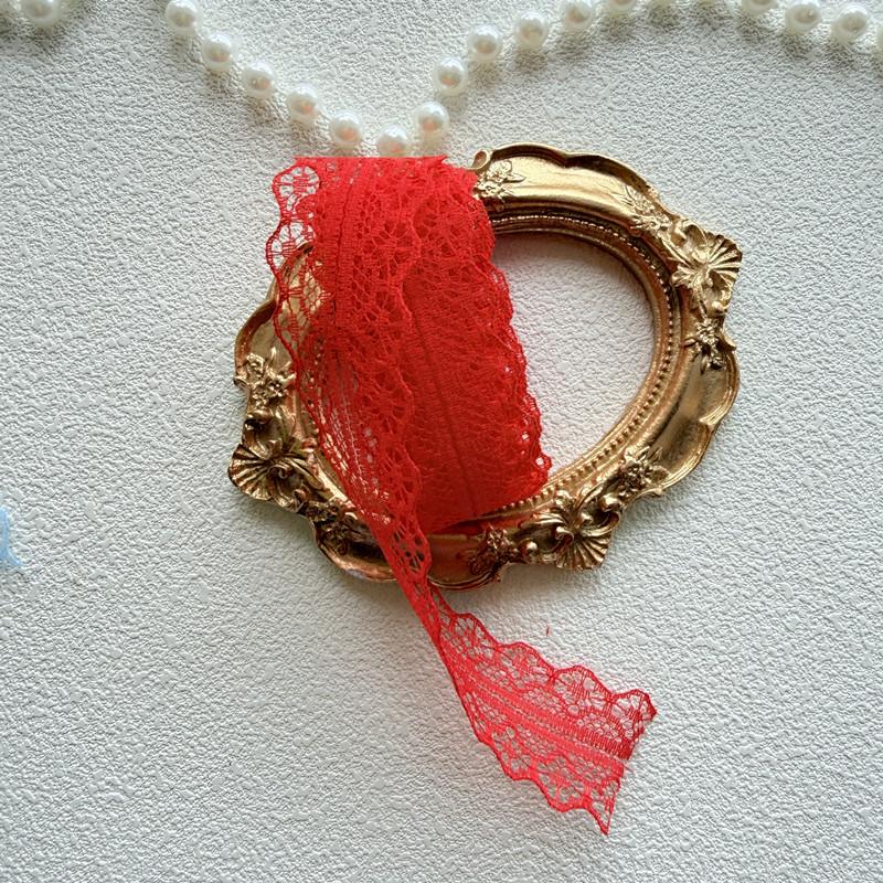 3cm Colorful Lace Trim for DIY Hair Accessories & Bow Knot Decoration - Graduation Brooch & Ribbon Craft J53.