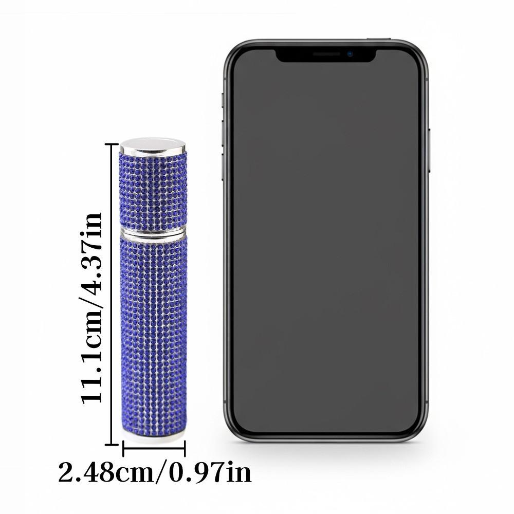 10ml Perfume Bottle Leak-proof Full Rhinestone Cosmetic Container Refillable Ultra-fine Mist Fragrance Container for Woman