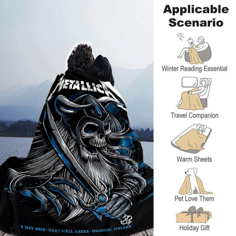 1pc Dragon guitarThemed Blanket Soft Flannel All Season Cozy Throw with Bold Graphic Print, Travel, or Holiday Gift for Family & Friends