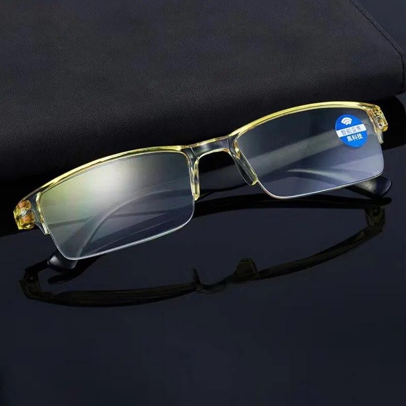 Fashion Presbyopia Glasses Ultra Clear Anti-Blue Light Black Technology Smart Zoom Glasses Optical Spectacle Computer Eyeglass