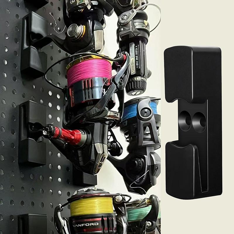 Fishing Reel Holder Fishing Reel Wall Organizer Quick-Release Tackle Storage Hanger For Boat Kayak Truck Garage Door Beach Shore