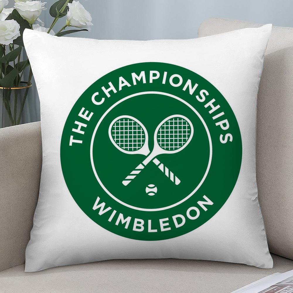 W-Wimbledon Cool Pillow Case Short Plush Sofa Decorative Gift Home Double-sided Printing Cushion