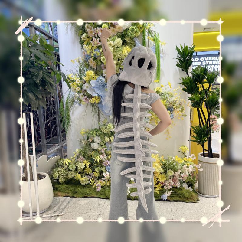 Dinosaur Skeleton Cos Props Children Adult Cute Wearable Mask Halloween Party Carnival Cosplay Costumes Funny Headwear