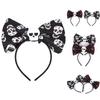High-quality Red Eye Skull Bow Headband Ideal For Halloween Decorations