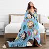 Friends Television Cartoon Blankets Warm Soft Plush Throw Blanket For Couch Bed Travel Office Flannel Bedspread Bed Cover