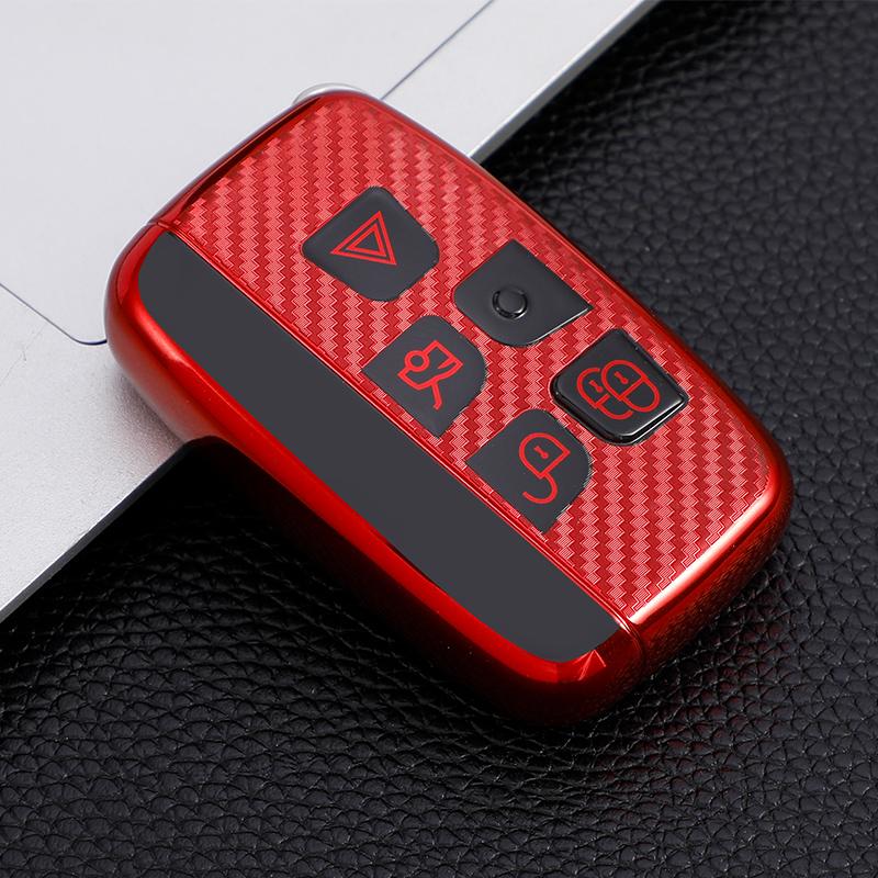 Fashion TPU Car Key Case Cover for Land Rover Range Rover Sport Discovery 3 4 Elander 2 Evoque Accessories Holder Shell Keychain