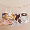 New Coffee Print Hand Towel Tableware Cleaning Kitchen Bathroom Small Towels Kids Bathing Soft Absorbent Hanging Towel