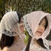 Sweet Gentle Lace Hair Scarf French Style Photo Hair Accessories Headband Turban Triangular Hair Band Strap Women Girls