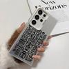 Luxury Tiki Pattern Phone Case For Samsung Galaxy S25 Edge S24 S23 S22 S21 S20 Ultra Funda Silicone Silver Cover