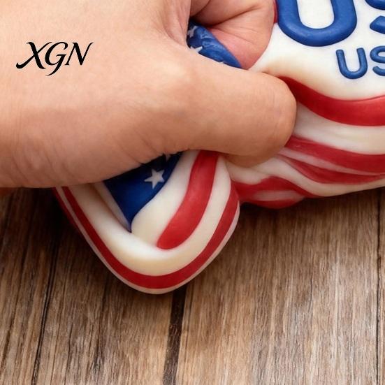Stress Relief Squeeze Ball America 250th Anniversary Toy Patriotic USA Portable Reliever Sensory Fidget Pinch Party Favors