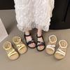 Platform Sandals Female 2025 Summer New with Skirt Fashionable Versatile Fairy Wind Water Diamond Beach Roman Cool Slippers