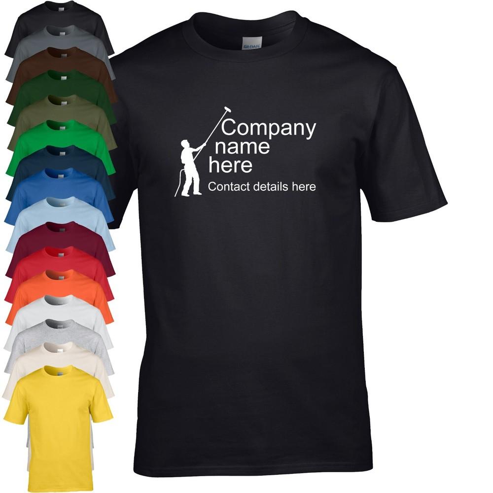 T-Shirt Personnalisé De Nettoyage De Fenêtres Système De Pôle Entreprise