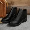 Botas Chelsea Masculinas de Couro Estilo Britânico Moda Slip-on Elásticas no Tornozelo de Cano Alto Masculinas Casuais de Vestir Botas Elegantes Sapatos de Caminhada