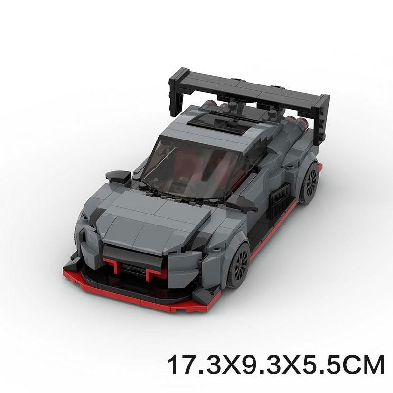 MOC Building Blocks Speed Racing Car Model DIY Assembly Bricks Educational Toy