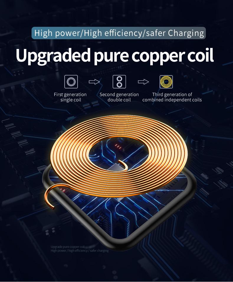 Foldable Wireless Charger Stand: Fast Qi-Compatible Vertical Phone Charging
