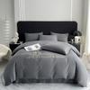 Nordic Egyptian Cotton Bedding Set with Duvet Cover Sheet Pillowcase Luxury Twin Double Queen King Size Couple Single Bed Linen