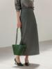 Memua Fascinante Wrinkle Long Skirt (Black)