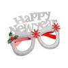 Happy New Year Accessory Sparkling 2026 Headband Glitter Eyeglass for Christmas New Year Eve Party Supplies
