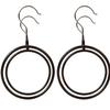1pc Fashion Metal O-Shaped Universal Hooks, Wall-Mounted Scarf Tower Organizer, Easy Installation, Stylish Clothes Hanger